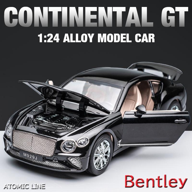 Bentley コンチネンタル GT 1/24 ミニカー 全3色 ライト点灯 エンジン