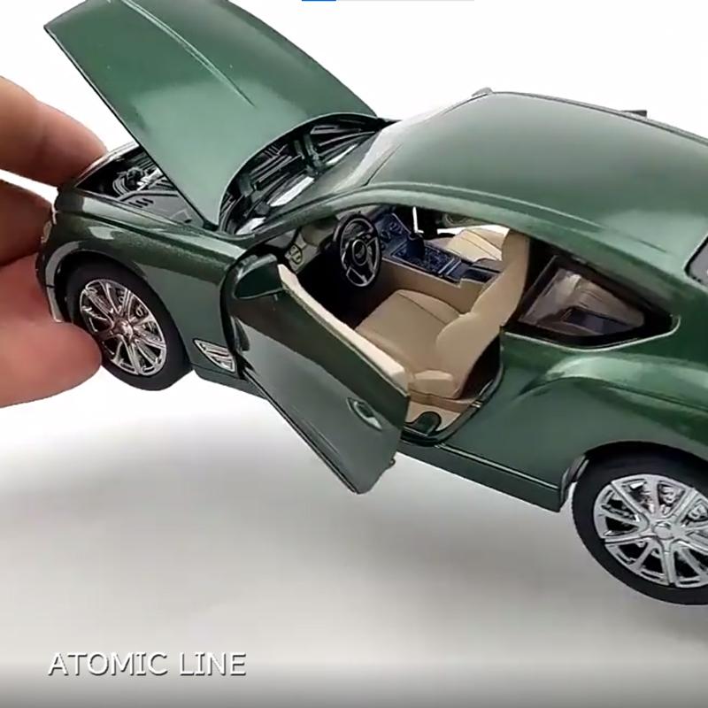 Bentley コンチネンタル GT 1/24 ミニカー 全3色 ライト点灯 エンジンサウンド 合金モデル 模型 プルバック｜atomic-line｜11