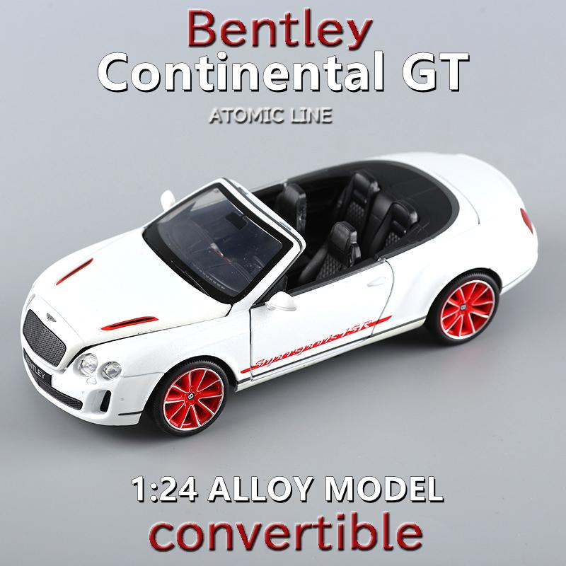 Bentley コンバーチブル 1/24 ミニカー 全3色 ライト点灯 エンジン