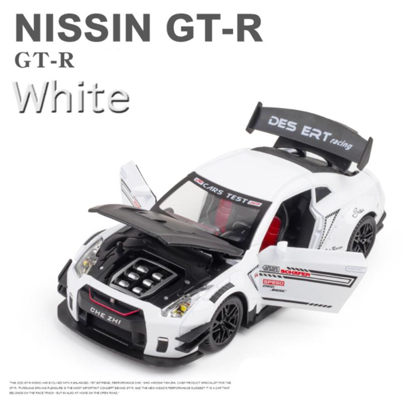 スカイライン Ares GTR R35 1/24 ミニカー 全3色 ライト点灯 エンジンサウンド 合金モデル 模型 ジオラマ｜atomic-line｜02