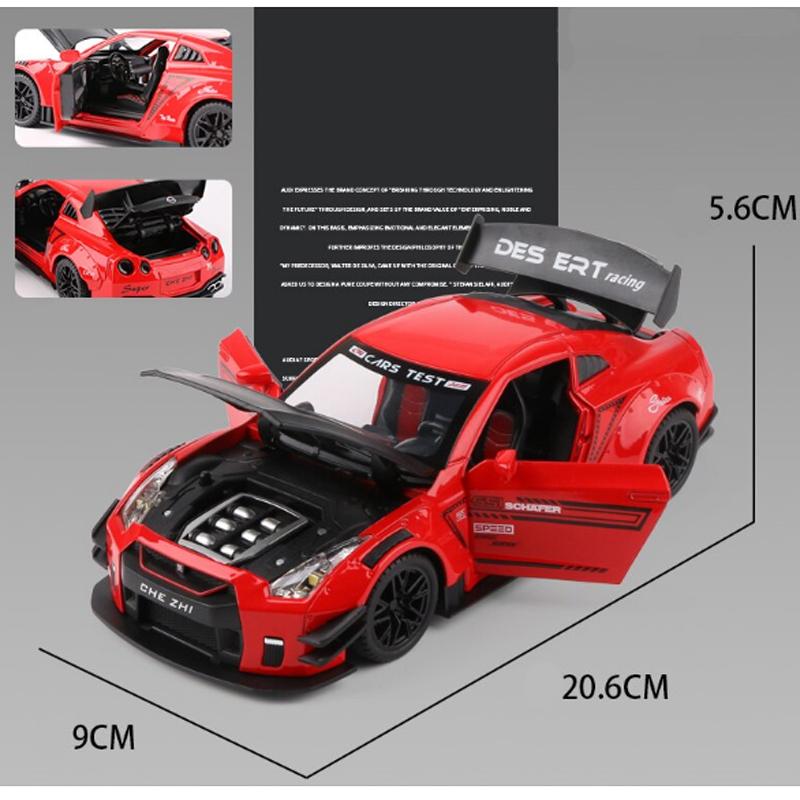 日産 スカイライン Ares GTR R35 1/24 ミニカー 全3色 ライト