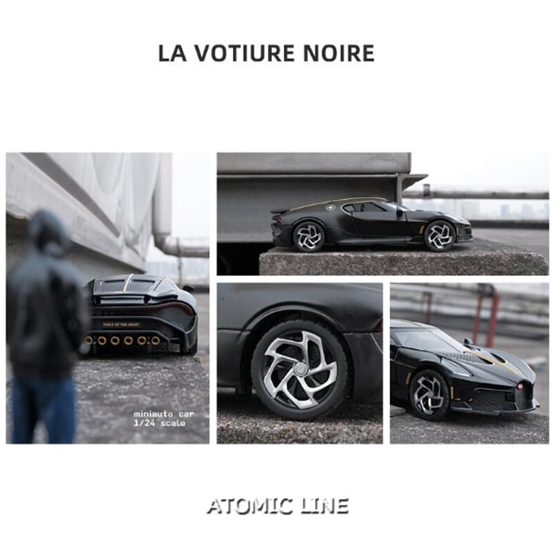 BUGATTI ラ・ヴォワチュール・ノワール 1/24 ミニカー 全4色 ライト