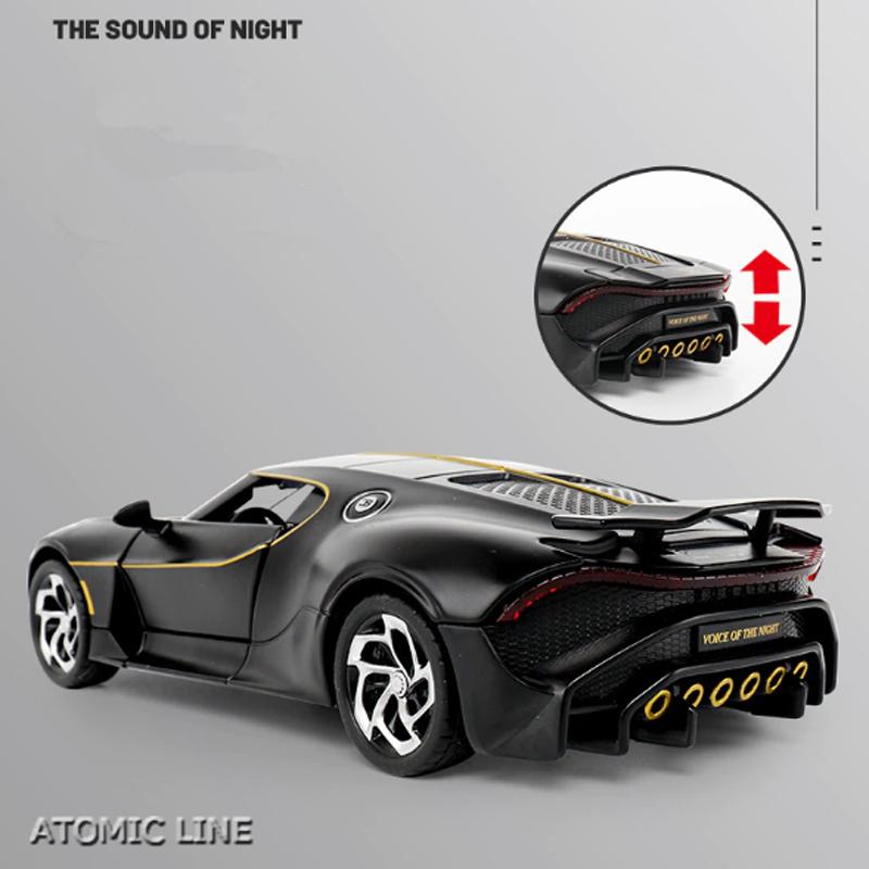 BUGATTI ラ・ヴォワチュール・ノワール 1/24 ミニカー 全4色 ライト