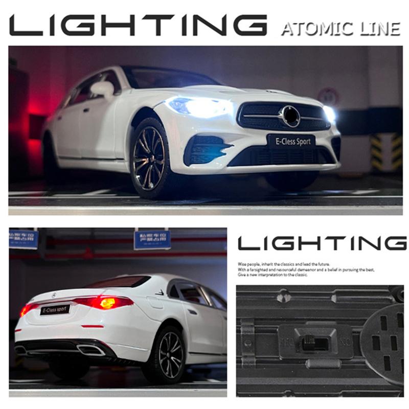 ラジコンカーエンジン Mercedes-Benz　Eクラス メルセデス ベンツ Eクラス 1/24 ミニカー 全3色 ライト点灯