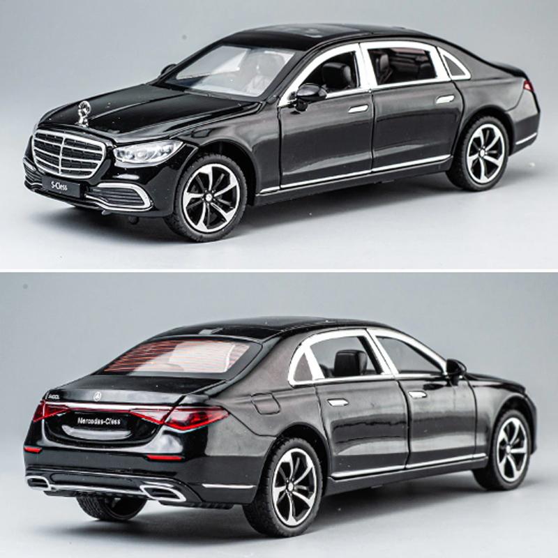 メルセデス ベンツ Sクラス 1/24 ミニカー 全3色 ライト点灯 メルセデス ベンツ Sクラス 1/24 ミニカー 全3色 ライト点灯