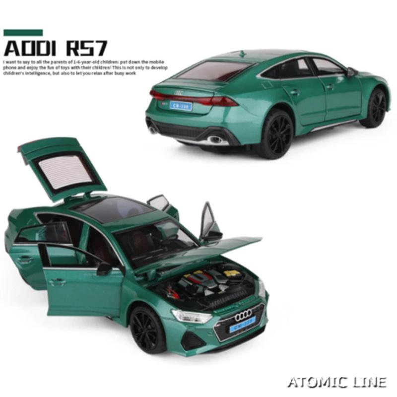 アウディ RS7 1/24 ミニカー 全3色 ライト点灯 エンジンサウンド