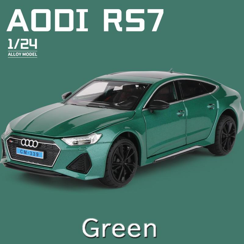 Audi RS7 1/18 高品質合金ミニカー ライト音付き アウディ RS7 1/24 ミニカー 全3色 ライト点灯 エンジンサウンド