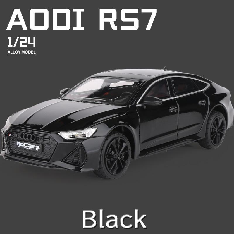 アウディ RS7 1/24 ミニカー 全3色 ライト点灯 エンジンサウンド