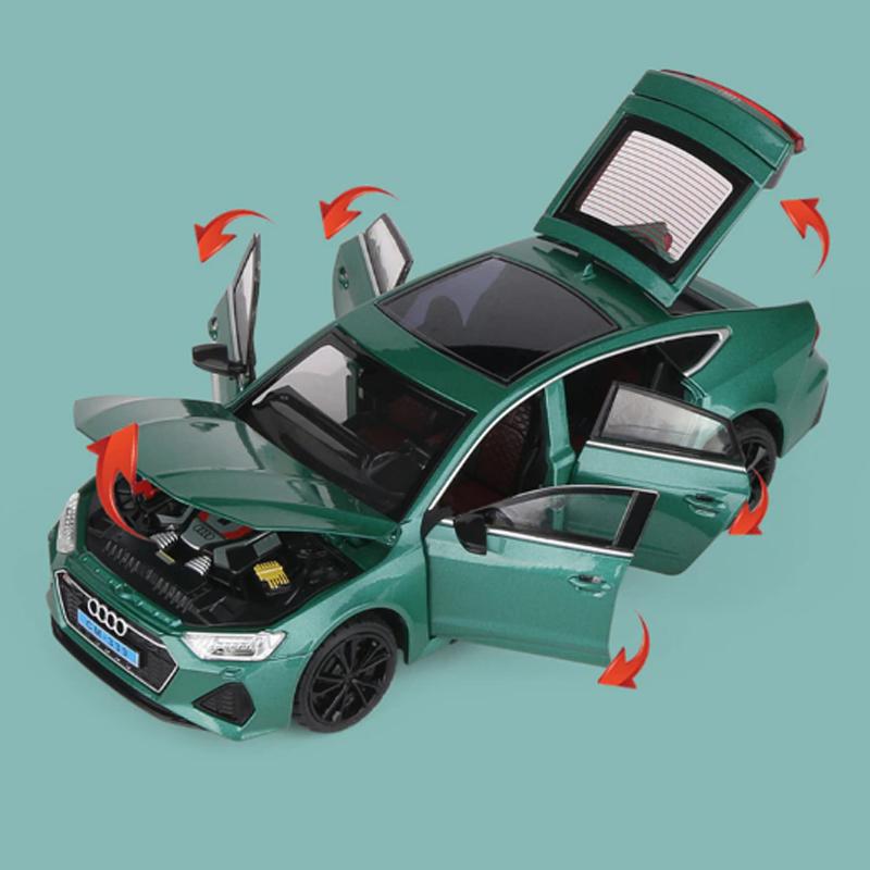 アウディ RS7 1/24 ミニカー 全3色 ライト点灯 エンジンサウンド