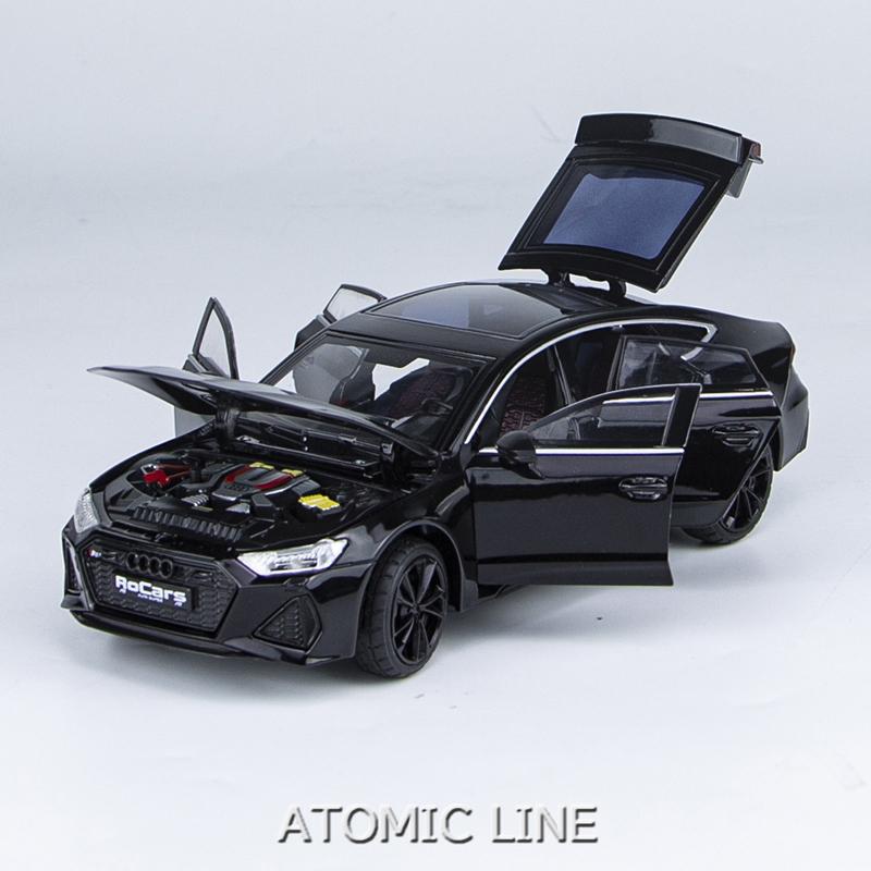 アウディ RS7 1/24 ミニカー 全3色 ライト点灯 エンジンサウンド 合金モデル 模型 ジオラマ｜atomic-line｜08