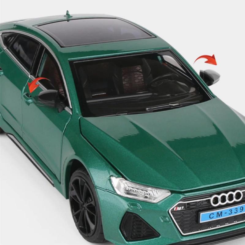 アウディ RS7 1/24 ミニカー 全3色 ライト点灯 エンジンサウンド