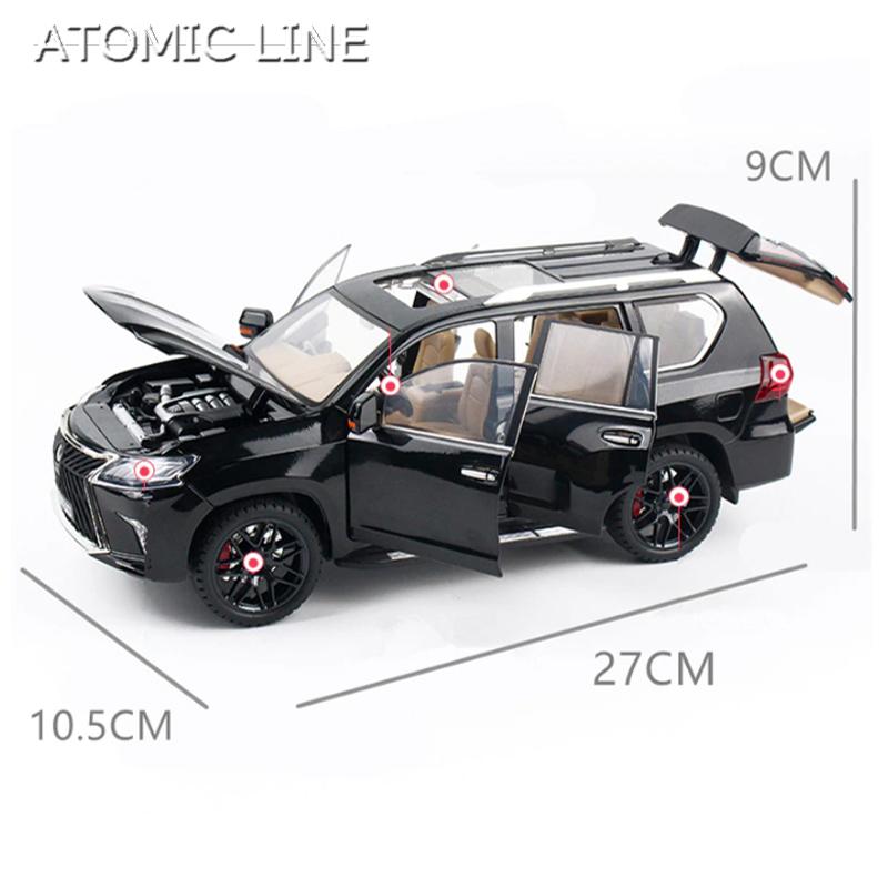 トヨタ（TOYOTA） レクサス LX570 1/18 ミニカー 全2色 ライト点灯