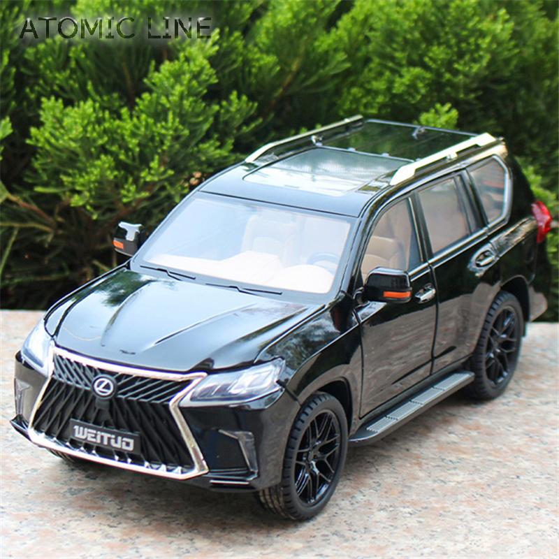 トヨタ レクサス LX570 1/18 ミニカー 全2色 ライト点灯