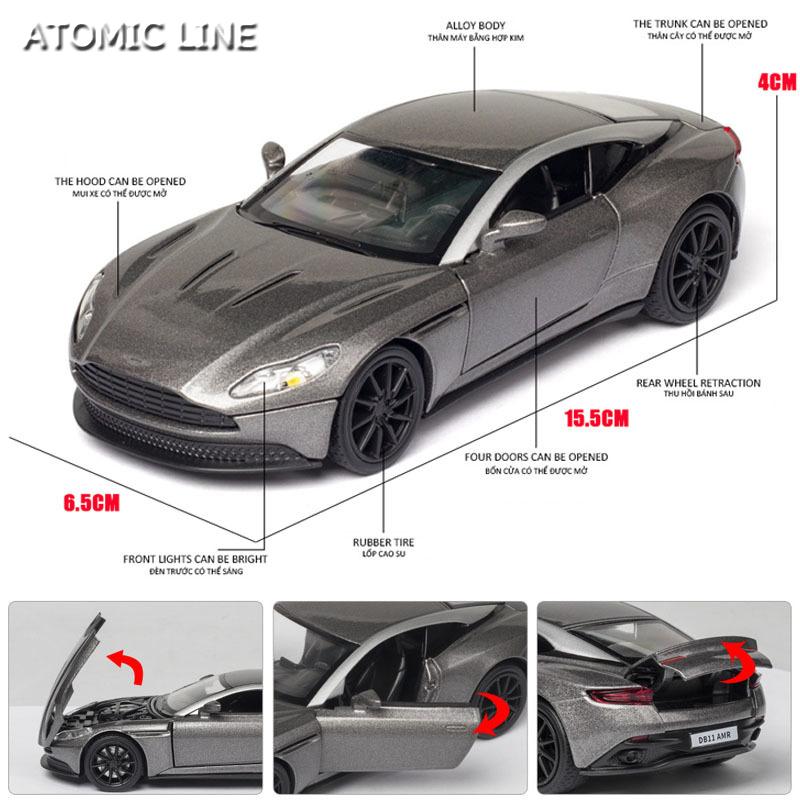 アストンマーティン DB11 AMR ミニカー 1/32 全4色 ライト点灯