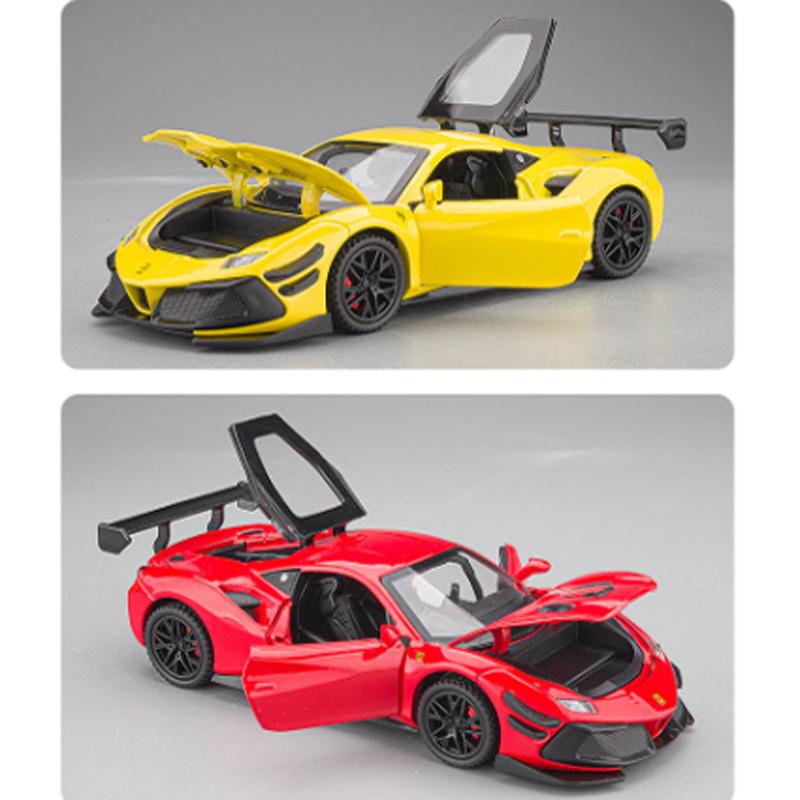 冠動脈模型 Ferrari フェラーリ 488 1/32 ミニカー 全3色 ライト点灯