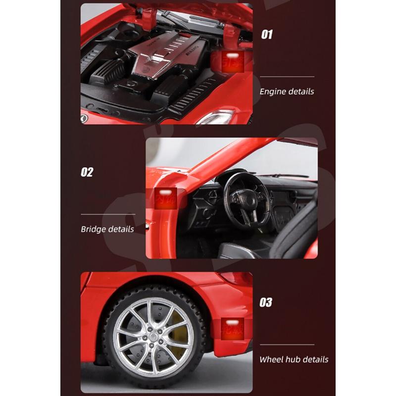 メルセデスAMG メルセデスベンツ SLS AMG 1/32 ミニカー 全4色 ライト