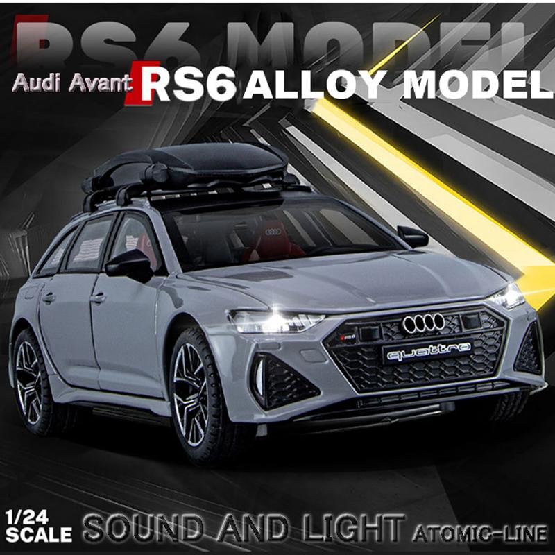 1/18 アウディ 合金ミニカー ライト音付 リモコンキー有 AUDI アウディ A6 5th 1/18 ミニカー 全2色 ライト点灯 エンジン