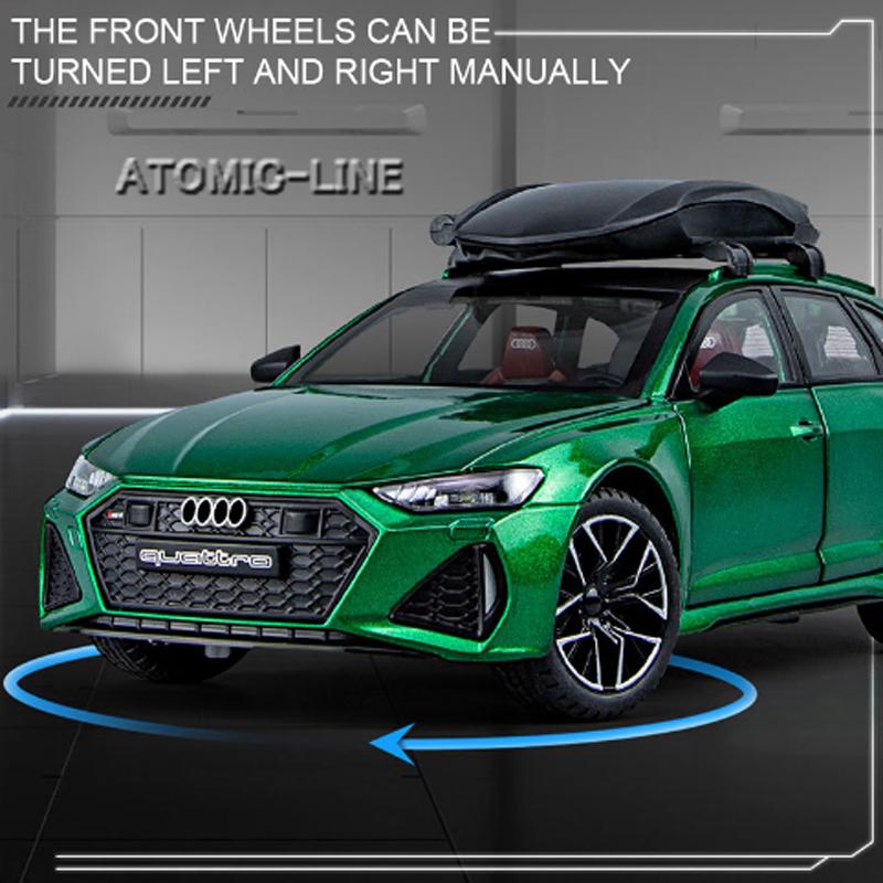 アウディ RS6 Avant 1/24 ミニカー 全4色 ライト点灯 エンジンサウンド 合金モデル 模型 ジオラマ｜atomic-line｜17