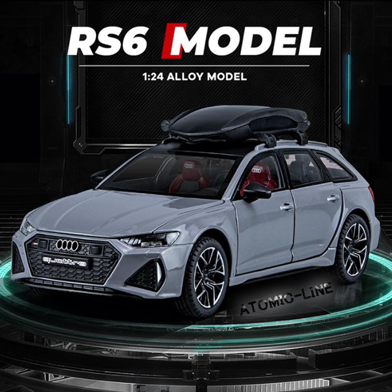 アウディ RS6 Avant 1/24 ミニカー 全4色 ライト点灯 エンジンサウンド 合金モデル 模型 ジオラマ｜atomic-line｜19