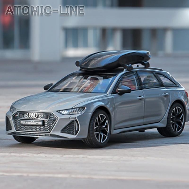 アウディ RS6 Avant 1/24 ミニカー 全4色 ライト点灯 エンジン