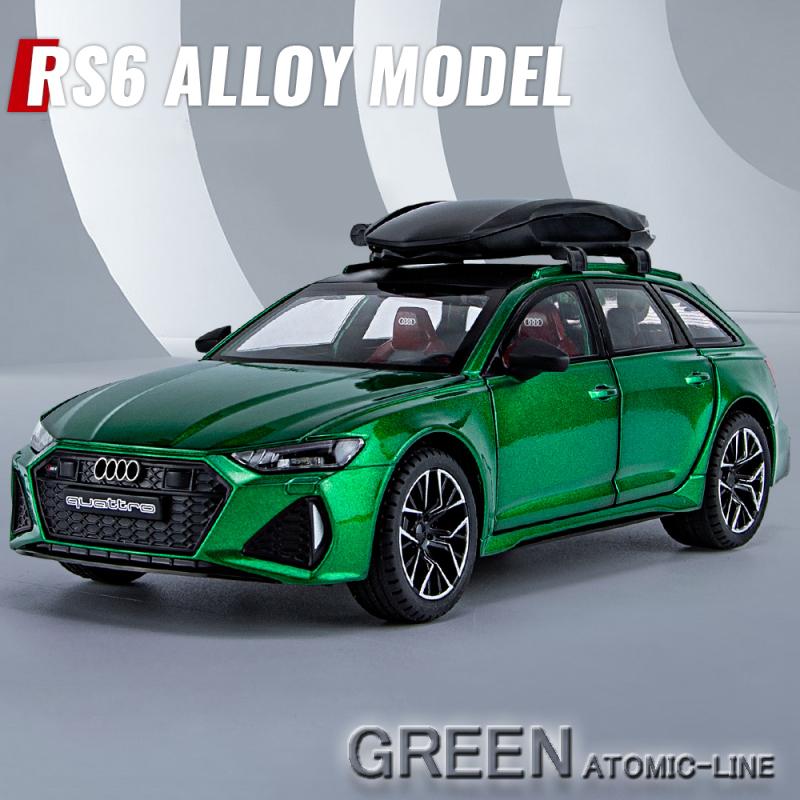 アウディ RS6 Avant 1/24 ミニカー 全4色 ライト点灯 エンジンサウンド 合金モデル 模型 ジオラマ｜atomic-line｜05