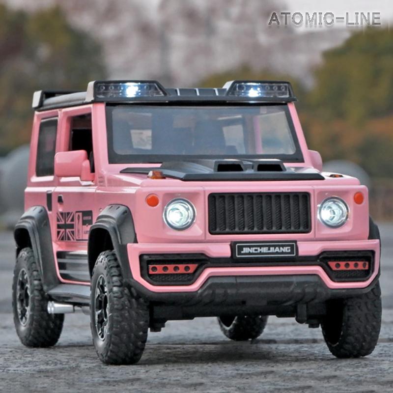 Suzuki Jimny 1/18スケールモデル ミニカー SUZUKI ジムニー SIERRA 1/18 ミニカー 全4色 ライト点滅 合金モデル