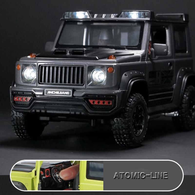 SUZUKI ジムニー SIERRA 1/18 ミニカー 全4色 ライト点滅 合金モデル