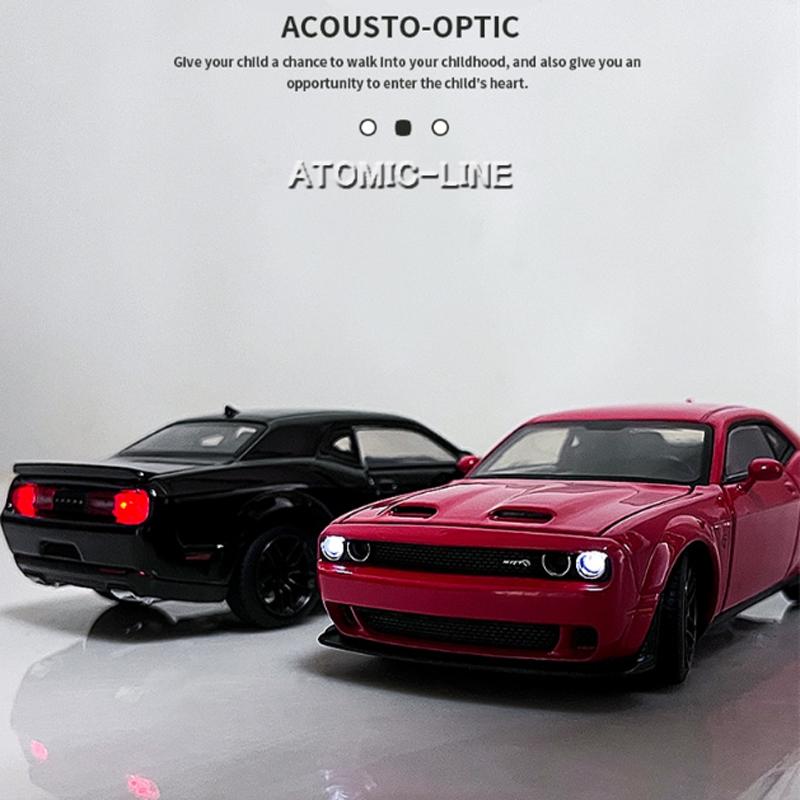 ダッジ チャレンジャー SRT 1/32 ミニカー 全3色 ライト点灯