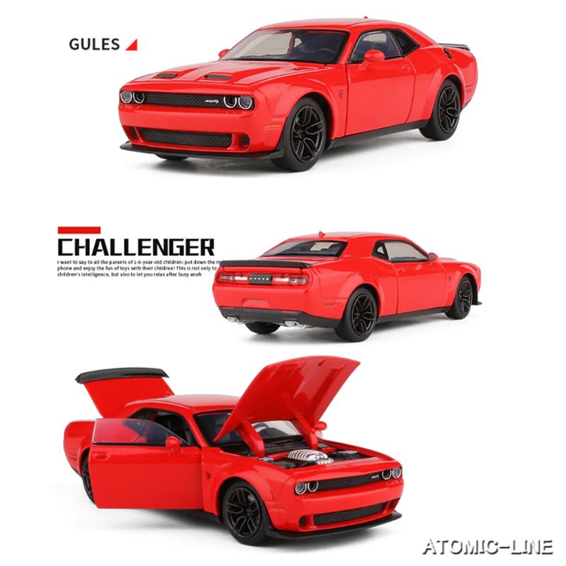ダッジ チャレンジャー SRT 1/32 ミニカー 全3色 ライト点灯