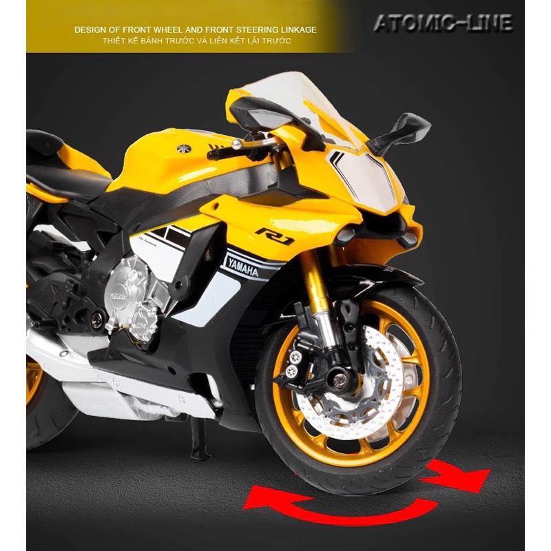 YAMAHA（ヤマハ） 1/12 YZF-R1 ミニカー 全4色 バイク 合金モデル 模型
