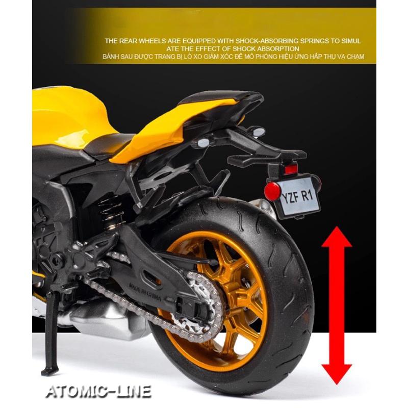 YAMAHA（ヤマハ） 1/12 YZF-R1 ミニカー 全4色 バイク 合金モデル 模型