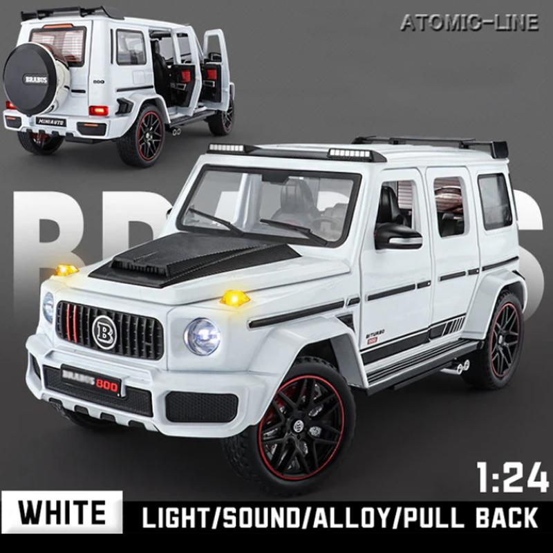 メルセデス ベンツ BRABUS G800 1/24 ミニカー 全4色 ライト点灯 エンジンサウンド 合金モデル 模型 ジオラマ｜atomic-line｜02