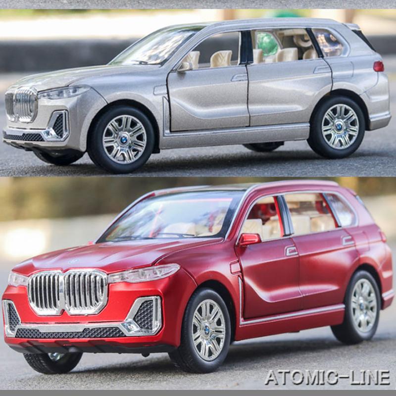 BMW X7 ミニカー 1/24 全4色 ライト点灯 エンジンサウンド 合金