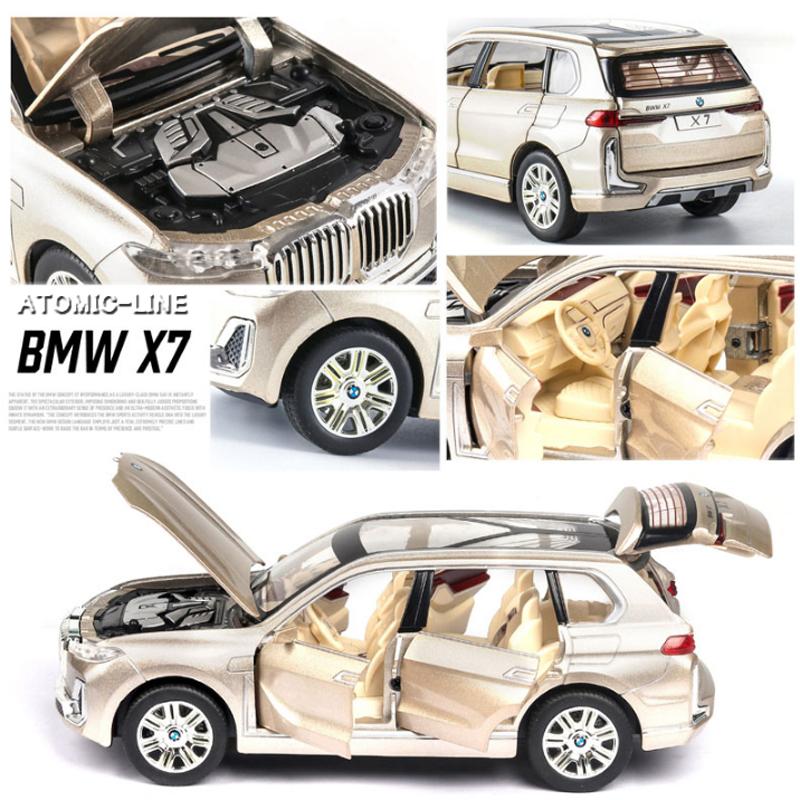 BMW BMW X7 ミニカー 1/24 全4色 ライト点灯 エンジンサウンド 合金