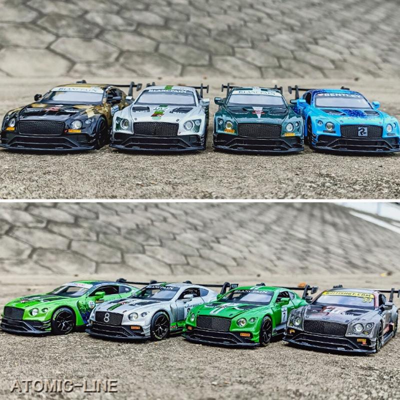 Bentley コンチネンタル GT3 1/32 ミニカー 全4色 ライト点灯