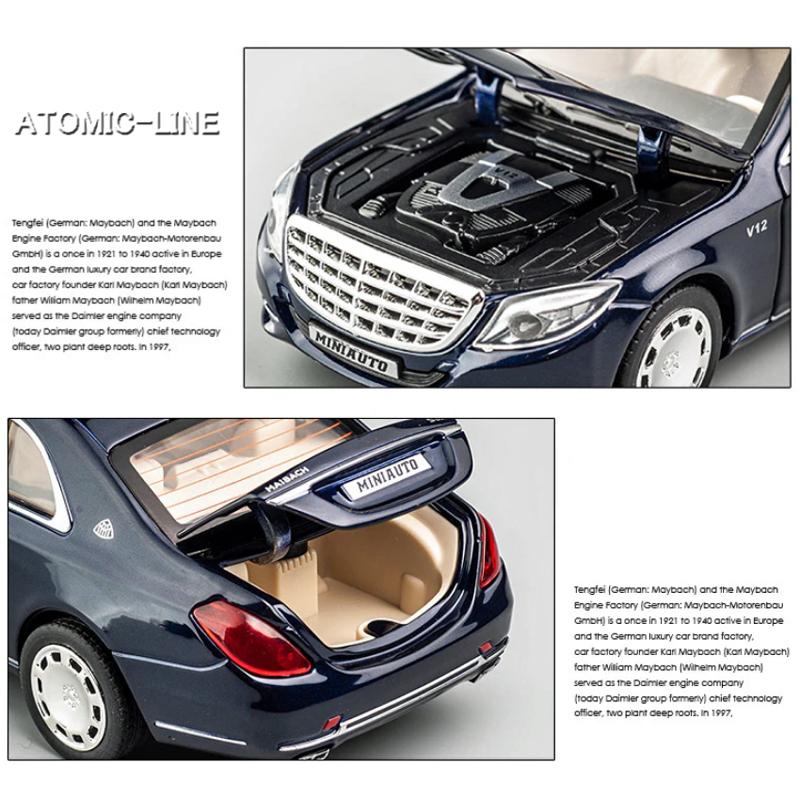 Mercedes Benz マイバッハ S650 リムジン 1/32 ミニカー 全4色 ライト