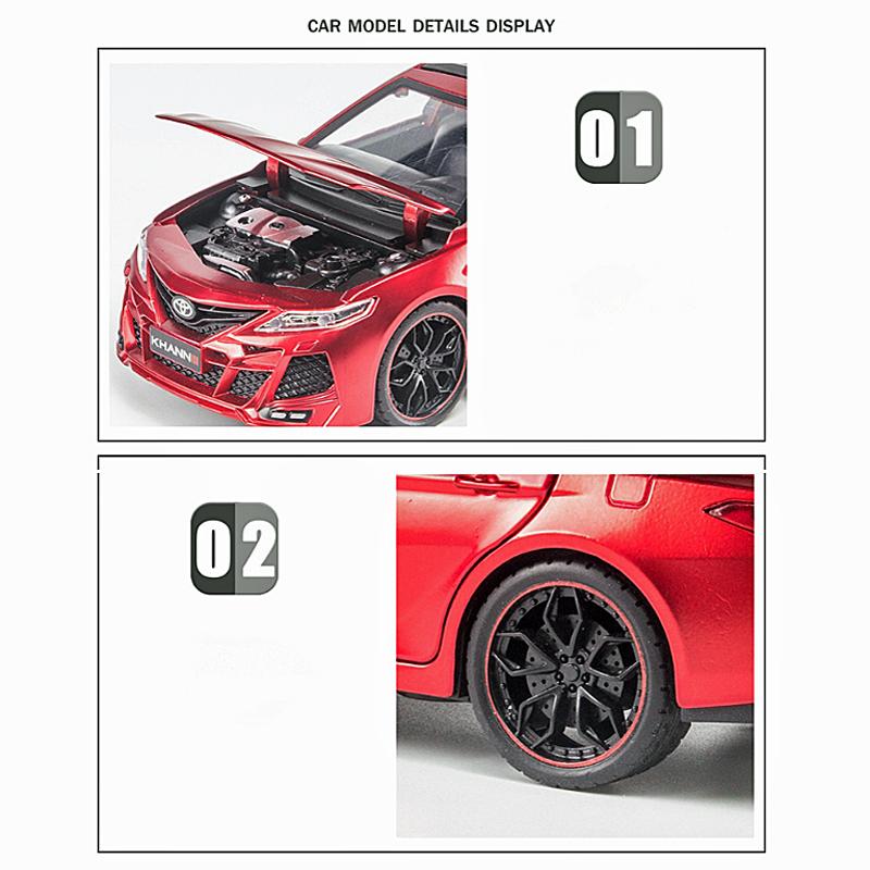 トヨタ TOYOTA カムリ 1/24 ミニカー 全4色 ライト点灯 エンジン