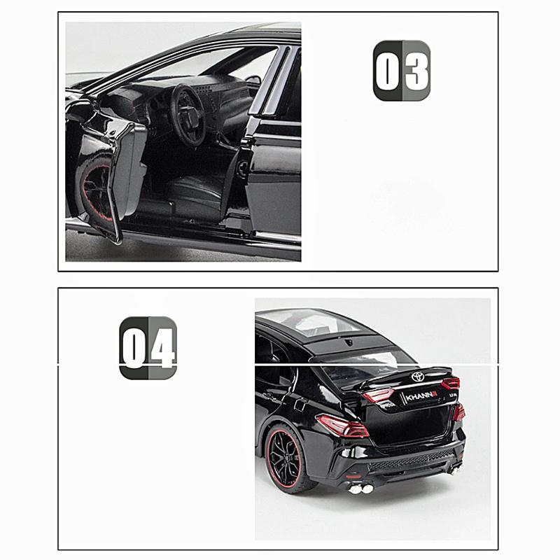 トヨタ（TOYOTA） カムリ 1/24 ミニカー 全4色 ライト点灯 エンジン