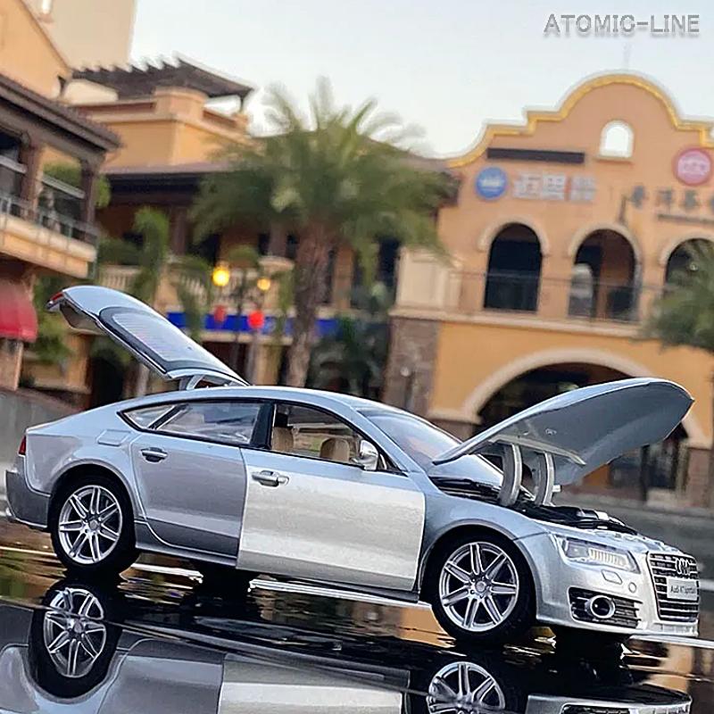 AUDI アウディ A7 1/24 ミニカー 全2色 ライト点灯 エンジン