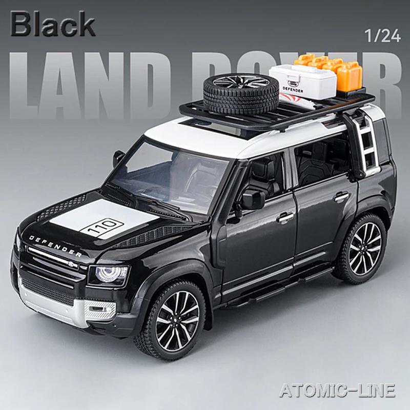 LAND ROVER ディフェンダー 1/24 ミニカー 全9色 ライト点灯 エンジン