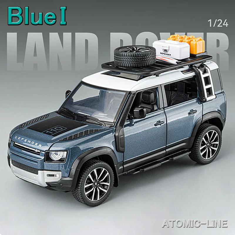 LAND ROVER ディフェンダー 1/24 ミニカー 全9色 ライト点灯 エンジン
