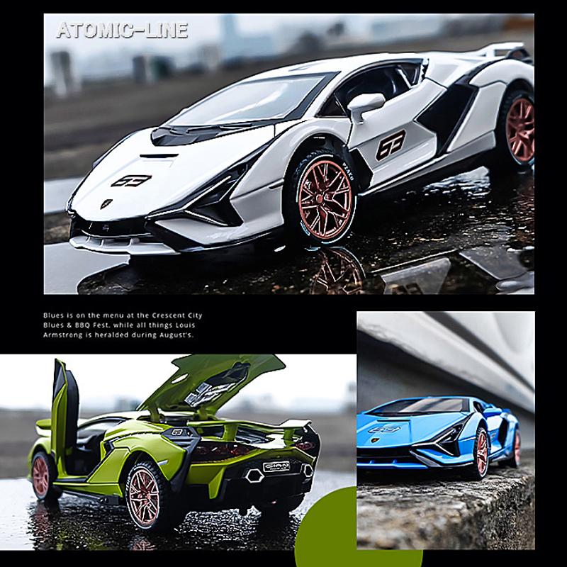 Lamborghini ランボルギーニ FKP37 シアン 1/32 ミニカー 全4色