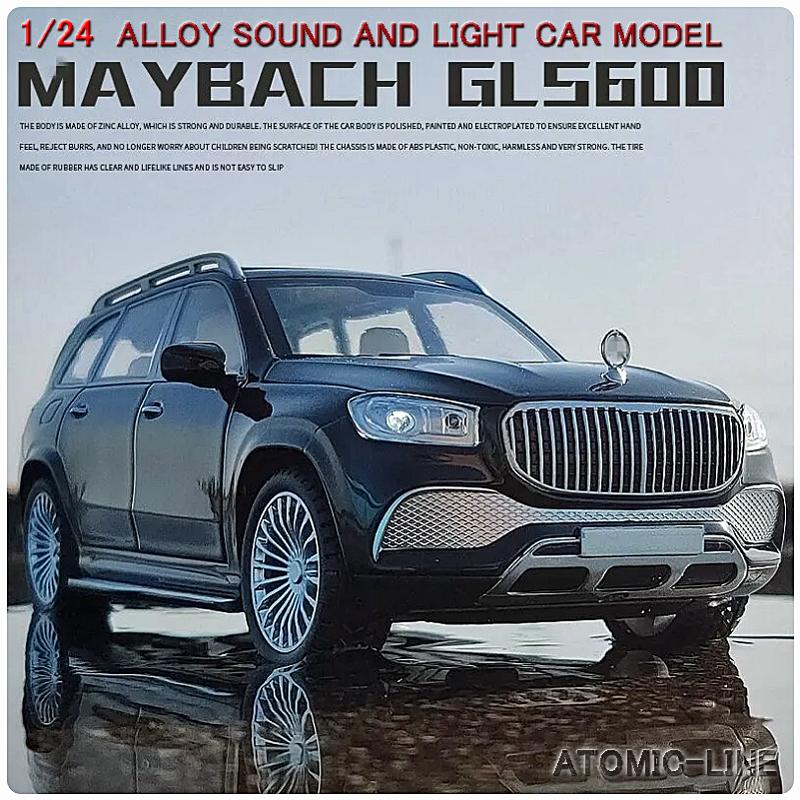 Mercedes Benz マイバッハ GLS600 1/24 ミニカー 全3色 ライト点灯