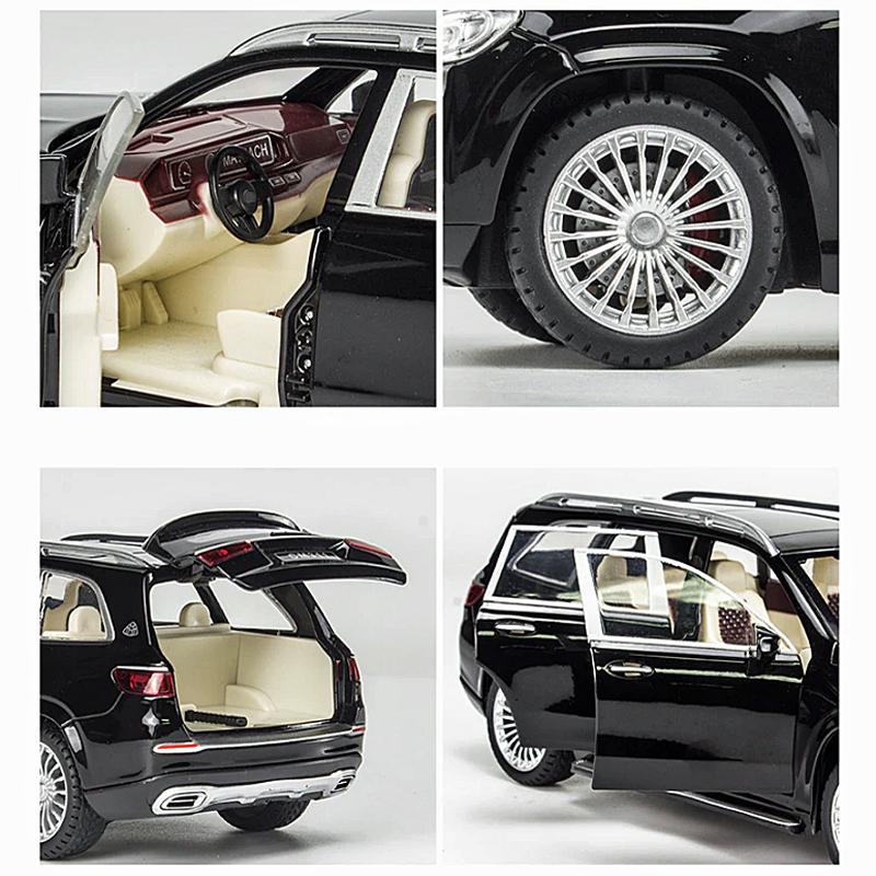 Mercedes Benz マイバッハ GLS600 1/24 ミニカー 全3色 ライト点灯