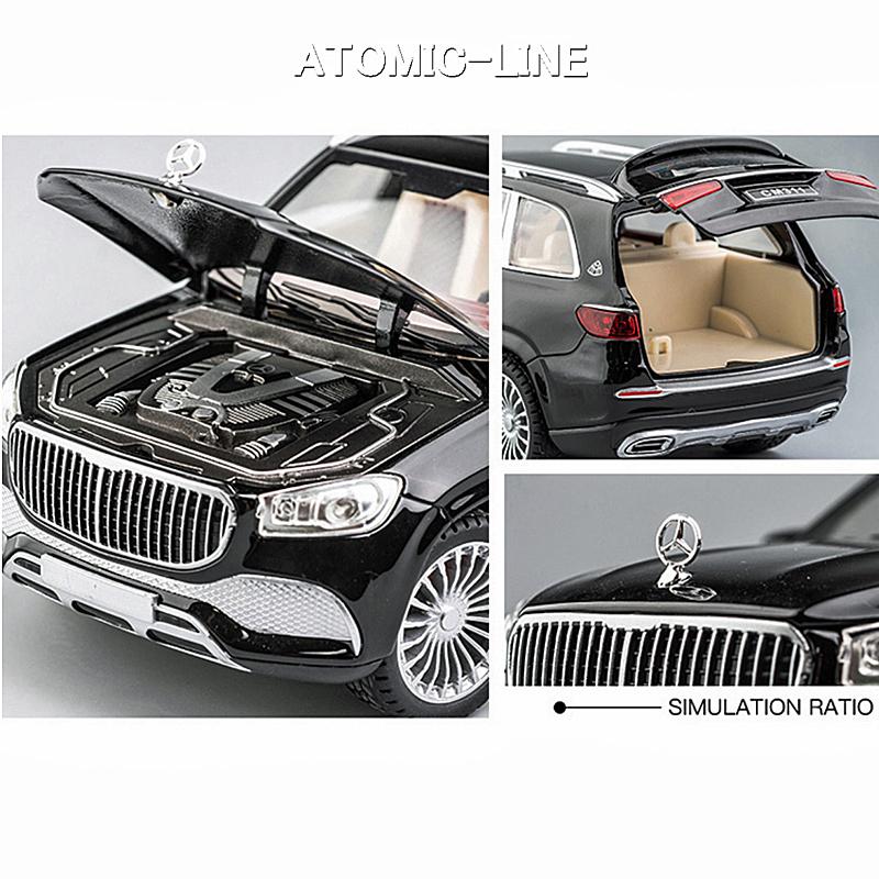 Mercedes Benz マイバッハ GLS600 1/24 ミニカー 全3色 ライト点灯