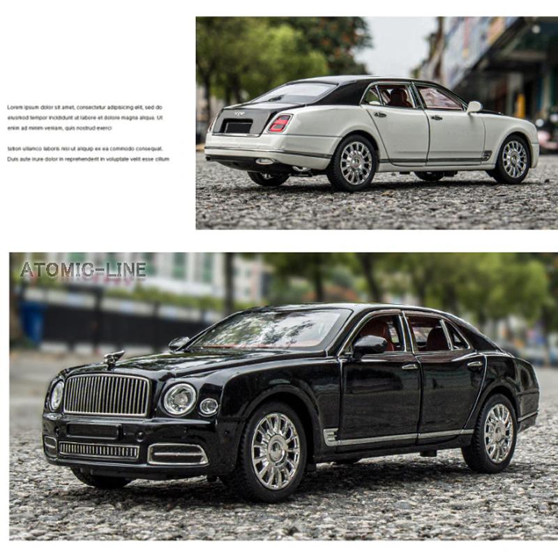 Bentley ミュルザンヌ 1/24 ミニカー 全3色 ライト点灯 エンジン