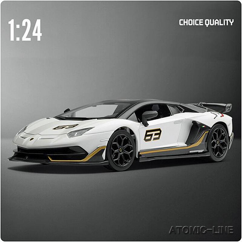 Lamborghini Aventador S ミニカー Amazon.com: Aoshima Lamborghini Aventador S (Pearl White) 1
