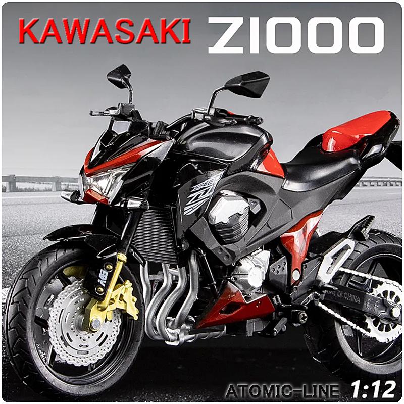 ノビルジャ商品 カワサキ ZX-6R ニンジャ 1/12 ミニカー 全3色 バイク 合金