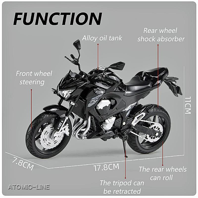 カワサキ Z1000 Ninja 1/12 ミニカー 全3色 ニンジャ 模型