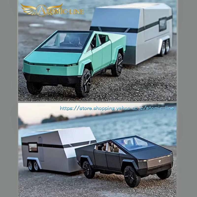 テスラ サイバートラック キャンピングトレーラー セット 1/32